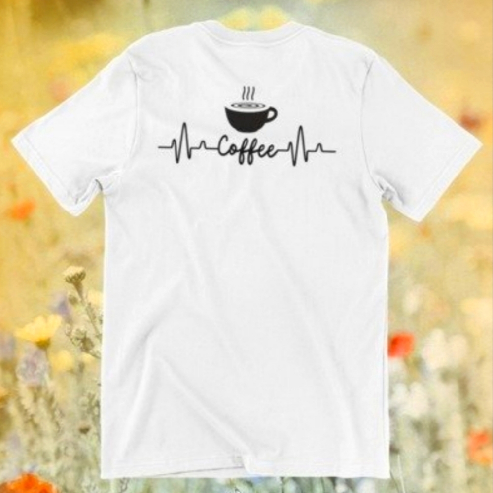 Coffee Heartbeat T-Shirt - Fuel Your Passion with Every Beat!